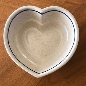 BOLESLAWIEC Polish Pottery Heart Shaped Bowl